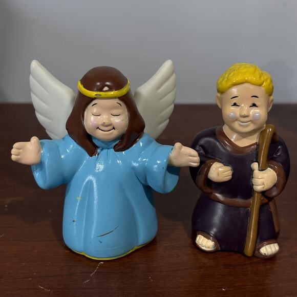 Vintage Zany Brainy Childs First Nativity Set of 11 Vinyl Figures Animals 1998 - Picture 4 of 6